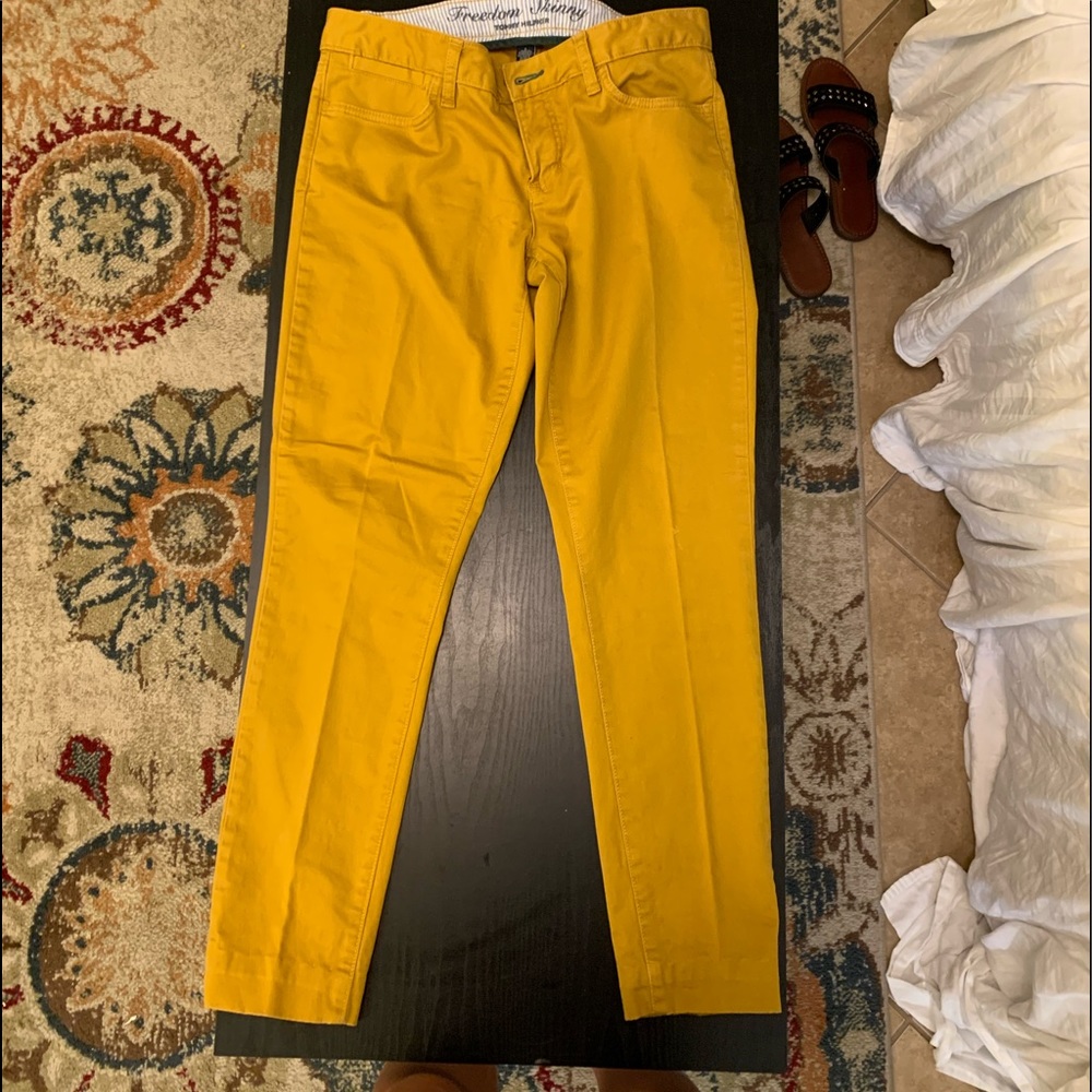 Tommy Hilfiger freedom skinny gold pants
